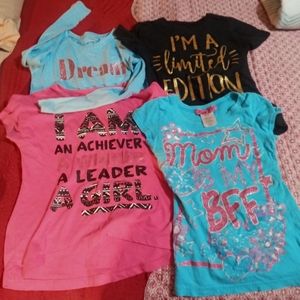 Lot of 4 Girls T-shirts